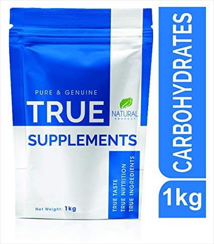 True Supplements Pure Carbohydrates Gainer for Mass Gain l 20 Servings l 1kg