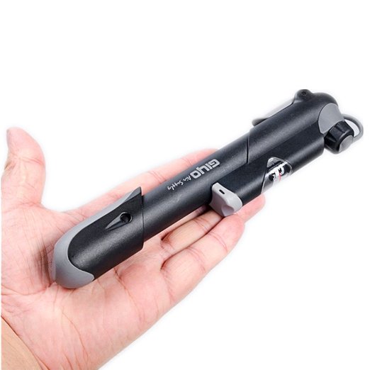 Giyo Micro Bike Tire Pump-Specialized Mini Cycle Pumps with Gauge-Presta and Schrader Compatible-for HybridBMXMountain and Road Bikes-Premium Alloy Steel and Plastic-83 Inch-Lightweight