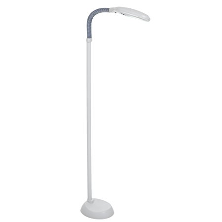 Lavish Home Sunlight Floor Lamp - 6 Feet - White