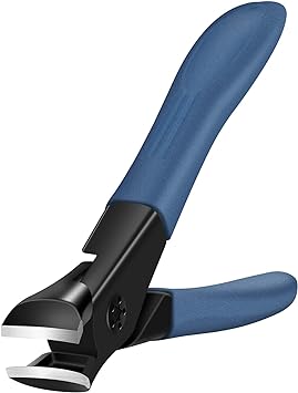 Nail Clippers for Thick Nails Start Makers Toenail Clippers Wide Jaw Nail Cutter Heavy Duty Nail Clipper Sharp Curved Toe Nail Clippers for Men and Women, Blue