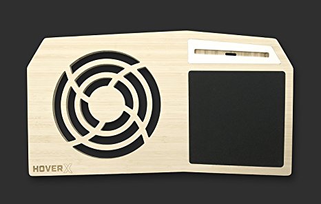 Hover X  - Ultimate Gamers LapDesk - Giant Gamers Mousepad - Heat Ventilation - Natural or Walnut Bamboo - Made in the USA (Standard - 13" and 15" Laptops, Limited Walnut Bamboo)