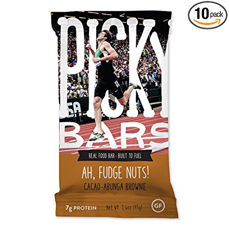 Picky Bars Real Food Energy Bars, Ah, Fudge Nuts!, 1.6oz (Pack of 10)