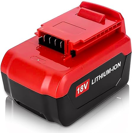 6.0Ah PC18BLX 18V Lithium ion Battery Replacement for Porter Cable 18V Battery Compatible with Porter Cable 18V Lithium Battery PC18B PC18BL PC18BLEX PCC489N PC188 Cordless Power Tools(Red)