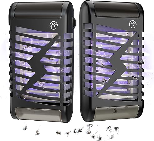 Careland Mosquitos Bug Zapper Indoors: Electric Portable Plug in Home Insects Zapper for removes Insects Mosquitos Files Bugs Gnats Moths for Kids Baby Pets Bedroom Home Office