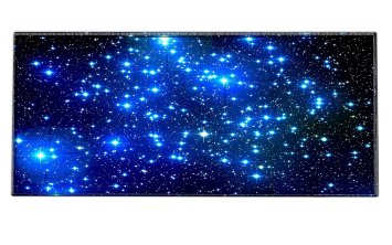 iKammo Galaxy High Grade Non-slip Rubber Base Sticthed Edge Gaming Mouse Pad - Designed to fit Computer Desk Stationery Accessories(35"x15.55"x0.07")