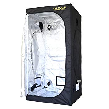 VIPARSPECTRA 36"x36"x72" Reflective 600D Mylar Hydroponic Grow Tent for Indoor Plant Growing 3'x3'