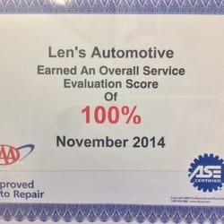 Len’s Automotive
