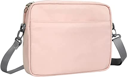 MoKo Sleeve Bag for 12.9 Inch Tablets, Storage Carrying Case Tablet Cover Fits iPad Pro 12.9 M1 2021, iPad Pro 12.9 2020/2018, Surface Laptop go 12.4, Surface Pro X 13, Samsung Tab S7 Plus 12.4, Pink