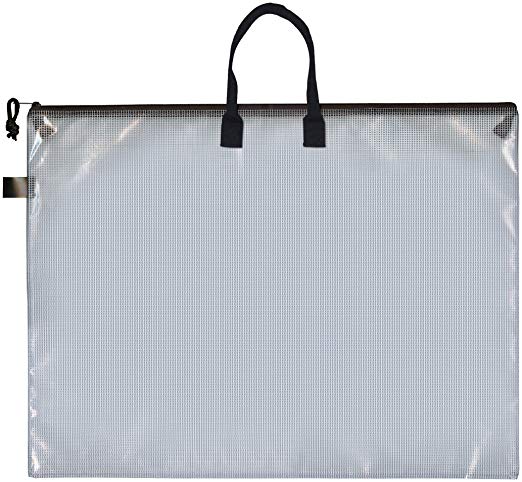 Pro Art Mesh and Vinyl Bag with Handle and Zipper, 12"-by-16