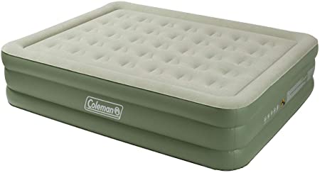 Coleman Airbed Maxi Comfort Bed Raised King, Camping Mat, Flocked Air Bed, Inflatable Double Height Air Mattress, Blow Up Bed, 198 x 152 x 46 cm