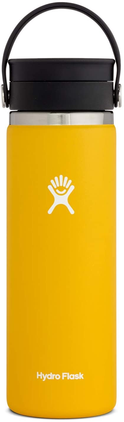 Hydro Flask Travel Coffee Flask with Flex Sip Lid - Sunflower, 20 oz (592 ml) Wide Mouth