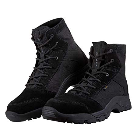 FREE SOLDIER Outdoor Men's Lightweight Desert Tactical Boots Durable Breathable Backpacking Boots