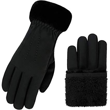 Warm Winter Gloves Texting Gloves Thick Fleece Lined Windproof Gloves for Women