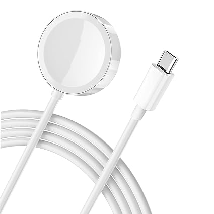 【Apple MFi Certified】Apple Watch USB-C Charger (1.5m) - Latest Version, iWatch USB-C Fast Magnetic Charging Cable, Compatible with Apple Watch Series 9/8/7/6/5~1/SE, Apple Watch Fast Charging Dock