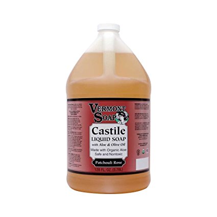 Vermont Soap Organics - Patchouli Rose Liquid Castile Soap Gallon