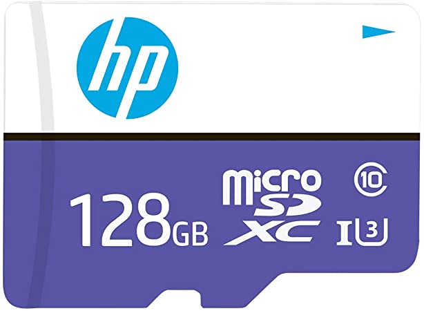 HP 128GB mx330 Class 10 U3 microSDXC Flash Memory Card - 100MB/s, Class 10, U3, 4K UHD, Full HD, UHS-I, Micro SD