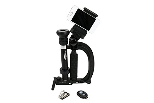 VariZoom StealthyGo Plus Multi-Use Support & Stabilizer with Smartphone Clamp & Bluetooth Remote (Black)