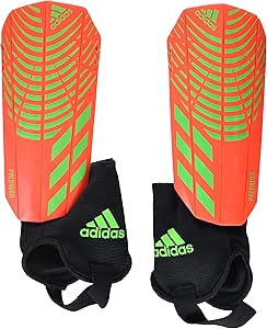 Unisex-Adult Match Predator Shin Guard Solar Red/Team Solar Green/Team Solar Green Large