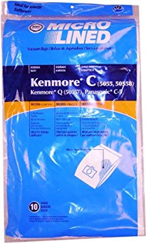 10 Replacement Kenmore Model 5055 / 50557 / 50558 Microlined Bags by DVC