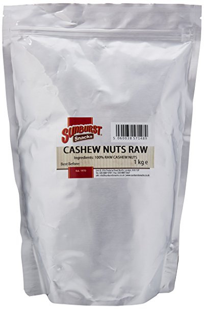 Sunburst Cashew Nuts Raw, Whole  and  Fresh 1 kg