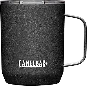 CamelBak Horizon 12oz Camp Mug - Insulated Stainless Steel - Tri-Mode Lid - Black