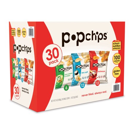 Popchips Variety Pack, 30 Count