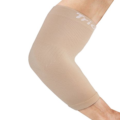 Trideer Compression Elbow Sleeve, Elbow Brace Support Sleeve for Tendonitis, Tennis & Golfers Elbow, RSI and Recovery, Both Men, Women &Youth, for Weightlifting, Training, Playing Ball Games- Single