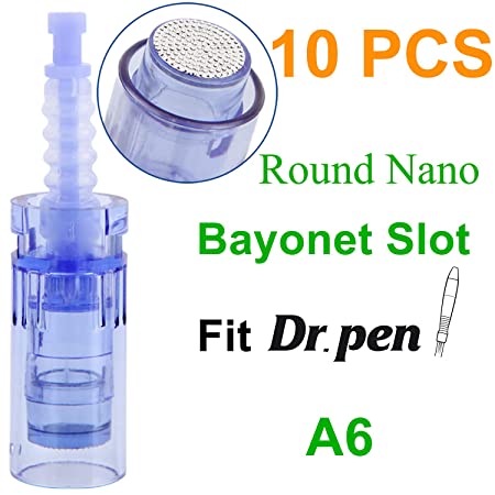 Dr.Pen Ultima A6 Round Nano Cartridges, Disposable Replacement Parts (10pcs) 0.1mm