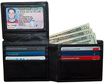 RFID Blocking Genuine Leather Bifold Wallet For Men – Roma – Premium Leather