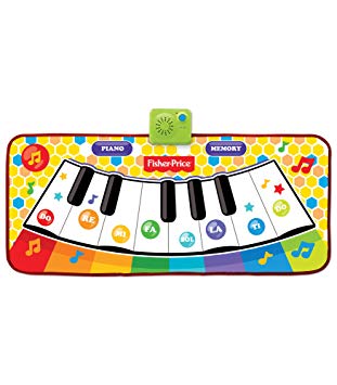 Fisher-Price – Dancin' Tunes Music Mat, Electronic and Interactive Music Keyboard, Piano Mat, Learn to Play Piano, Toddler, Ages 3