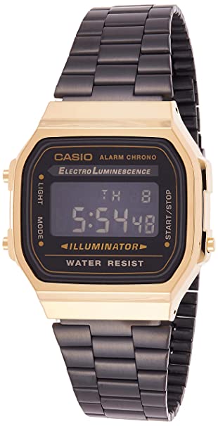 Casio Vintage Series Digital Black Dial Unisex's Watch-A168WEGB-1BDF