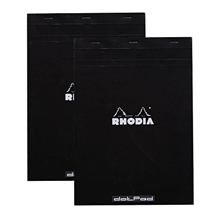 Rhodia Black Dot Pad 8.25X11.75 Pack of 2
