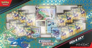 Pokémon TCG Crown Zenith Sea & Sky Premium Collection - 14 Packs, Promos