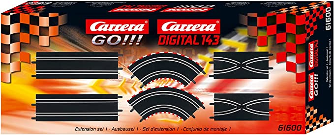 Carrera 61600 GO!!! Extension Set 1 Add On Parts Includes Straights Curves Lane Change Sections
