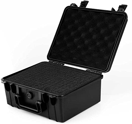 HUL 11in x 8in x 5in Waterproof Military Style Hard Case with Customizable Pluck Foam Interior for Test Instruments Compact Cameras and Tools