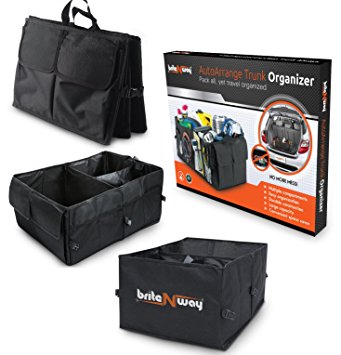 Trunk Organizer - Premium Multipurpose Multiple Compartments Sturdy Foldable and Comfortable - A Perfect Storage for a Busy Life - Best to keep your Car Truck Van SUV and all cargo Neat and Organized