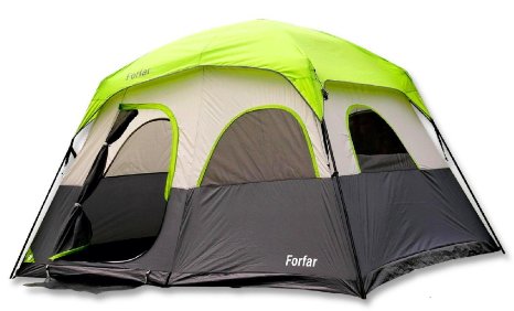 Forfar 5 Persons 3 Seasons 2 Rooms Waterproof Outdoor Camping Tent