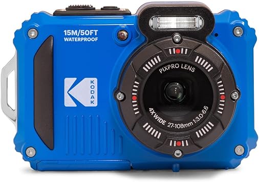 Kodak PIXPRO WPZ2 16MP 4x Zoom Tough Compact Camera - Blue