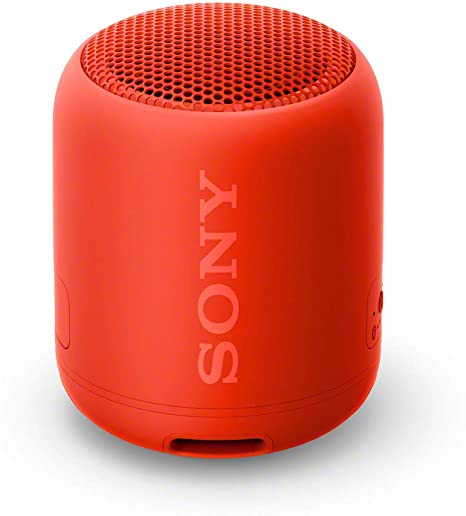 Sony Compact and Portable Waterproof Wireless Speaker with Extra Bass - Red