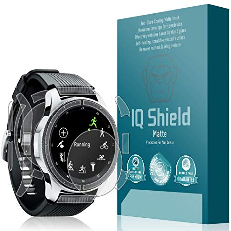 IQ Shield Matte Full Coverage Anti-Glare Screen Protector   Full Body Skin for Samsung Galaxy Watch (46mm) Anti-Bubble Film