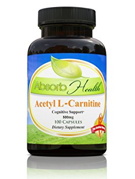 Acetyl L-Carnitine | 500mg | 100 Capsules | Cognitive Enhancer | Powerful Fat Burner