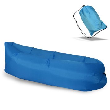 Mifanstech Inflatable Outdoor/Indoor Air Sleep Sofa Couch Camping Beach Portable Furniture Sleeping Hangout Lounger Waterproof Sleeping Compression Air Bag
