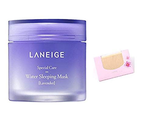 Laneige Water Sleeping Mask Pack LAVENDER 70ml   SoltreeBundle Natural Hemp Paper 50pcs