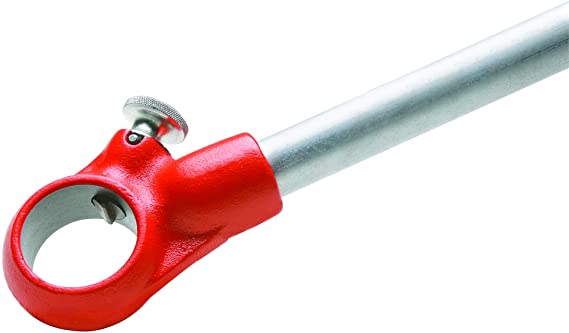 RIDGID 30118 Manual Pipe Threader for Model 12-R, Manual Ratcheting Tap Handle for Threading Dies (Ratchet and Handle Only)