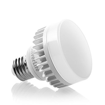 Silverlite 10w LED Mini PUCK E26 Medium Base Squat Bulb,100w incandescent Equivlent,50000hrs Life,1000LM,Soft White(2700K),120-277V,Suitable for Indoor and Outdoor Fixture,UL Wet Location listed