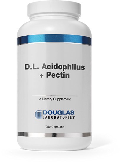 Douglas Laboratories® - D.L. Acidophilus   Pectin - Lactobacillus Complex with Citrus Pectin Fiber - 250 Capsules