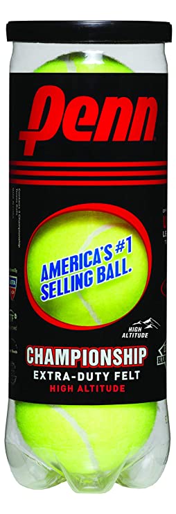 Penn Championship Extra Duty High Altitude Tennis Ball Can, 3 Balls