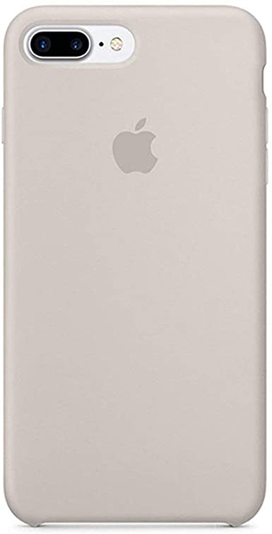 Kekleshell iPhone 8 Plus Silicone Case, iPhone 7 Plus Silicone Case, Soft Liquid Silicone Case with Soft Microfiber Cloth Lining Cushion - 5.5inch (Rock Gray)