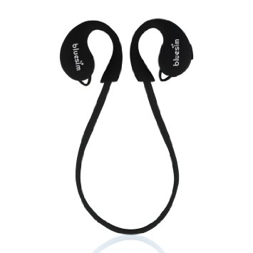 Bluetooth HeadphonesBluesim Stereo Bluetooth 40 Wireless Headset Sport Headphones with Mic Hands-free Calling AptX Wireless Earphones for JoggerRunning Fit for Apple iPhone 66s6 Plus6s PlusiPad iPod TouchSamsung Galaxy S6 and Other Android Devices Black Color