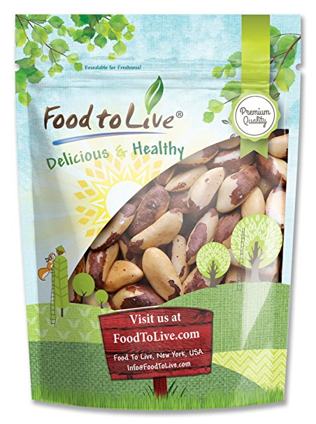 Food To Live Brazil Nuts (Raw, No Shell) (8 Ounces)